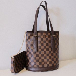 Louis Vuitton Damier Bucket Bag 1998 Vintage